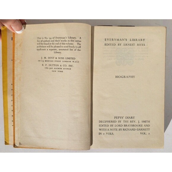 The Diary of Samuel Pepys Vols. 1 & 2 : Index Hardcover Samuel Pepys 1936 - Picture 11 of 13